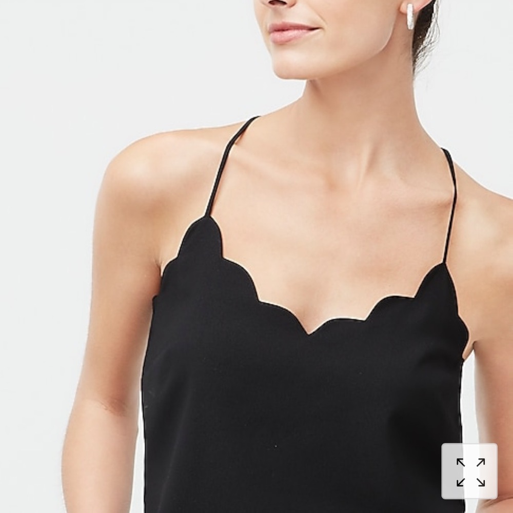 J. Crew Scalloped Cami Top (Size 2)